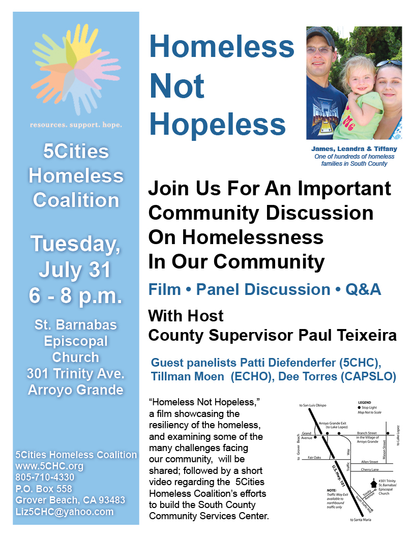 Community Forum July 31 on Homelessness